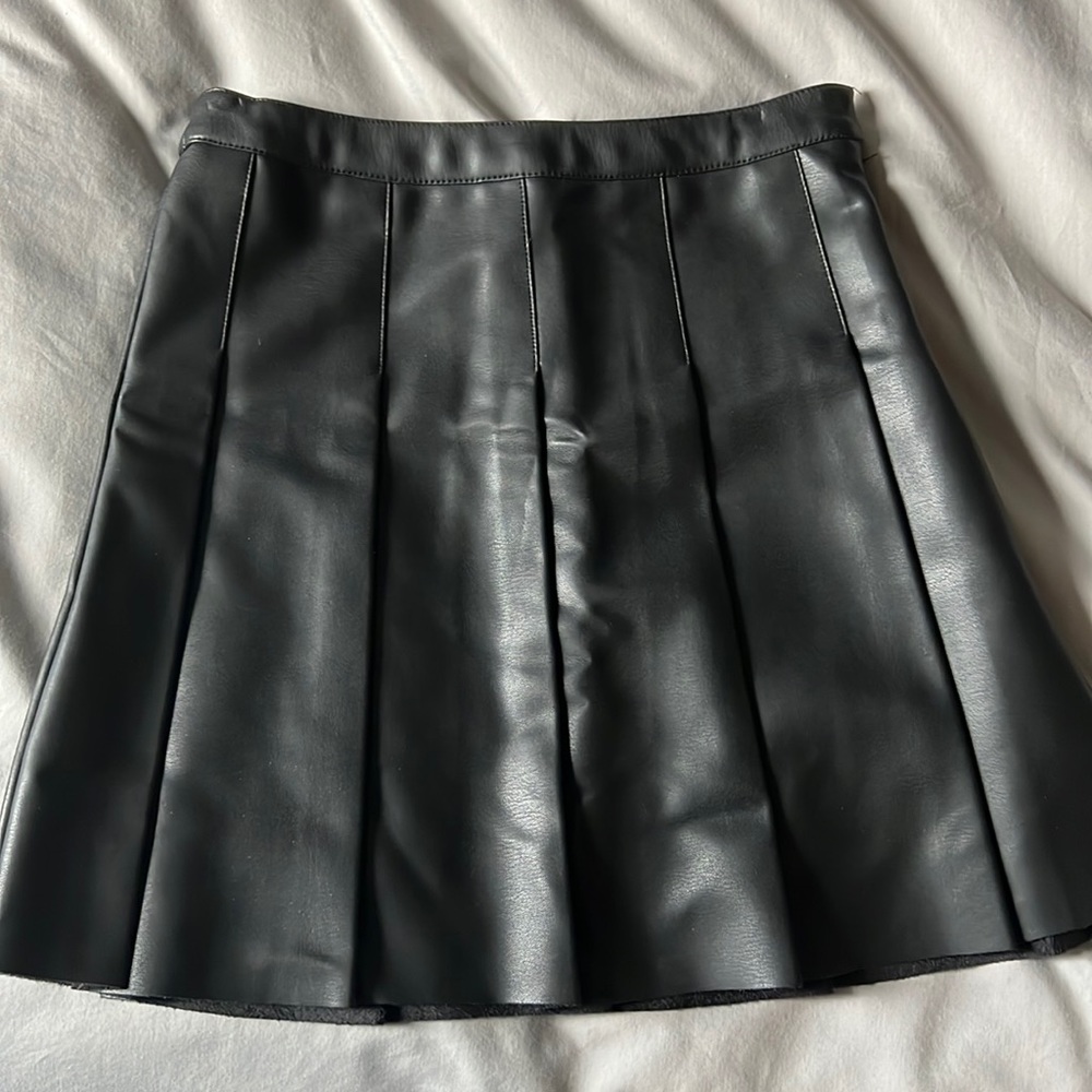 Zara faux leather mini skirt, kids size 11-12